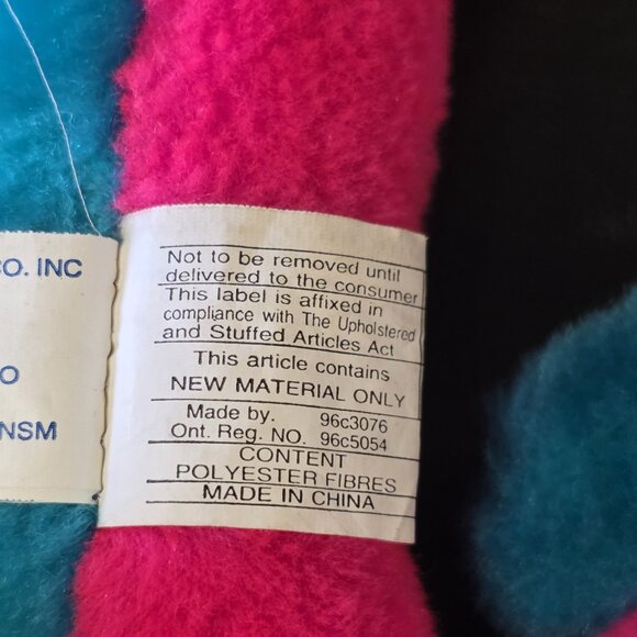 Vintage 1980’s Sea Horse 16” Plush Great American Toy Co. Multi Color Sea Horse! - Picture 4 of 7